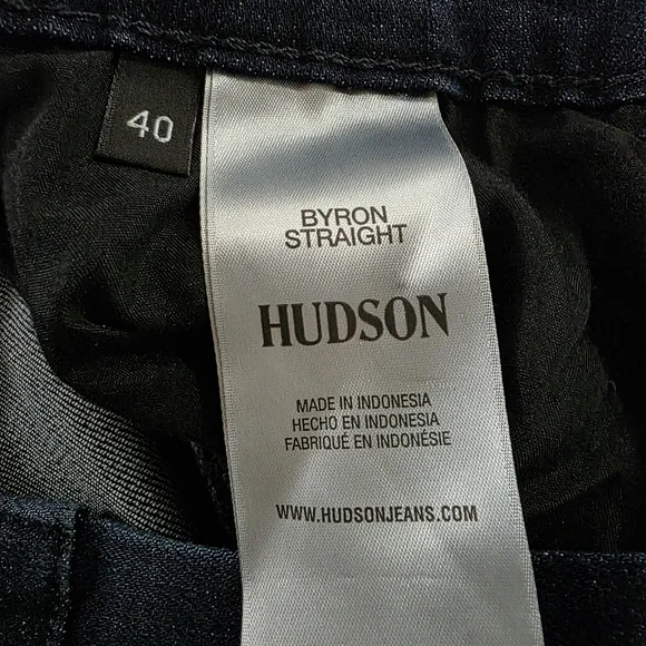 NWT Hudson Byron Slim Straight Zip Fly Stretch Denim Jeans in Lambert Blue. 40 - Picture 5 of 12